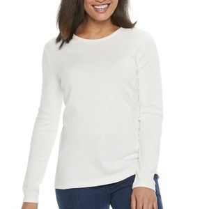 EUC Croft & Barrow Long Sleeve Cotton Tee